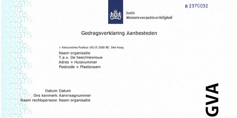 Voorbeeld Gedragsverklaring Aanbesteden